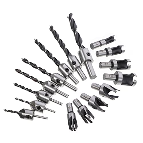 SEWOART 16 Stück Teiliges Holzbohrer Set mit Senkbohrer und Holzplug Hochgeschwindigkeitsstahl für Präzise Holzverarbeitung und Professionelle Anwendungen SEWOART 16 Stück Teiliges Holzbohrer Set mit Senkbohrer und Holzplug Hochgeschwindigkeitsstahl für Präzise Holzverarbeitung und Professionelle Anwendungen von SEWOART