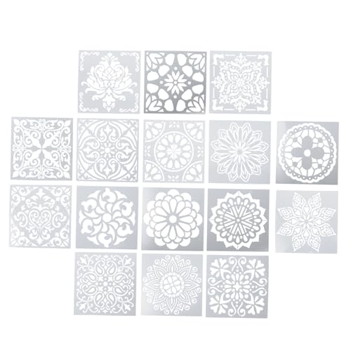SEWOART 16 Stück Teiliges Mandala Schablonen für DIY Malerei Wiederverwendbare Vorlagen für Kreative Projekte für Bastelarbeiten Waschbarem Pet Material SEWOART 16 Stück Teiliges Mandala Schablonen für DIY Malerei Wiederverwendbare Vorlagen für Kreative Projekte für Bastelarbeiten Waschbarem Pet Material von SEWOART