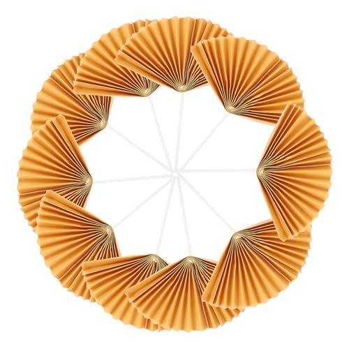 SEWOART 16 Stück Teiliges Papierfächer Kuchenstecker Geburtstagskuchen Deko Kreative Cupcake Toppers Festliche Tortenaufsätze für Besondere Anlässe von SEWOART