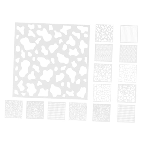 SEWOART 18 Stück Teiliges Set Wiederverwendbare Schablonen für Präzises Zeichnen Geometrische Muster für Kreative Projekte und Kunsthandwerk Waschbarem Pet Material SEWOART 18 Stück Teiliges Set Wiederverwendbare Schablonen für Präzises Zeichnen Geometrische Muster für Kreative Projekte und Kunsthandwerk Waschbarem Pet Material von SEWOART