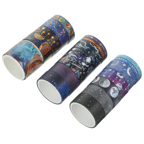 SEWOART 19 Rollen Universum-Stern-Taschenaufkleber geschenkband geschenkeband Aufkleber für Scrapbooking Band Masse Fest Bänder für Notebook dekorative Washi-Klebebänder Japanisches Papier SEWOART 19 Rollen Universum-Stern-Taschenaufkleber geschenkband geschenkeband Aufkleber für Scrapbooking Band Masse Fest Bänder für Notebook dekorative Washi-Klebebänder Japanisches Papier von SEWOART