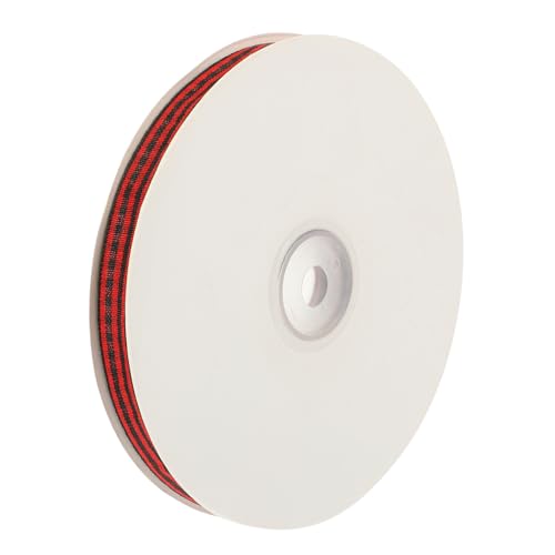 SEWOART 1Rolle Breites Schwarzes Und Rotes Karo Geschenkband Weihnachtsband Für Geschenkverpackung Dekoration Und DIY Projekte Langlebig Und Farbecht von SEWOART