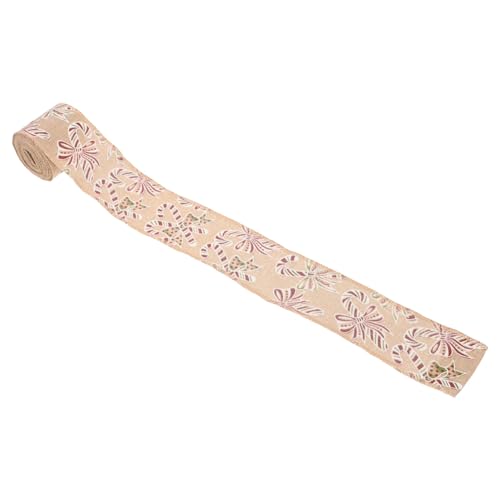 SEWOART 1Rolle Weihnachtsdekoration Stoffband Für DIY Bastelarbeiten Jute Geschenkband Für Weihnachten Hochzeiten Und Festlichkeiten von SEWOART