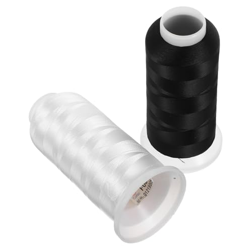 SEWOART 2 Rollen Hochwertiger Polyester Nähfaden für Quilting und Diy Projekte für Nähmaschinen und Professionelle Stickmaschinen von SEWOART