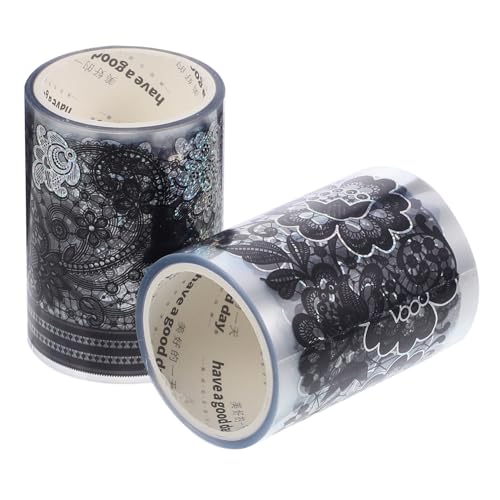 SEWOART 2 Rollen Zerschneidbare Pet Klebebänder mit Filigranem Spitzenmuster Vielseitige Dekorationsbänder für Scrapbooking Bastelprojekte und Journal Verzierungen Stark Haftend SEWOART 2 Rollen Zerschneidbare Pet Klebebänder mit Filigranem Spitzenmuster Vielseitige Dekorationsbänder für Scrapbooking Bastelprojekte und Journal Verzierungen Stark Haftend von SEWOART