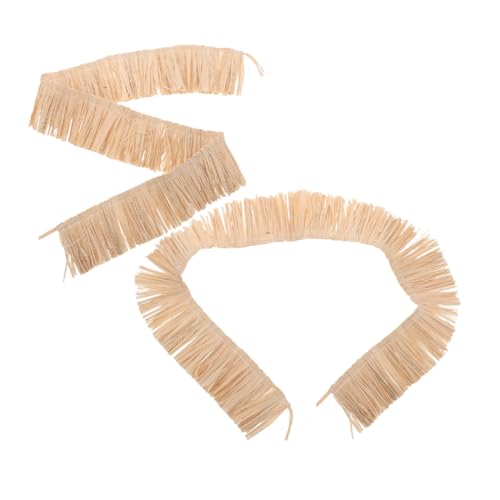 SEWOART 2 STÜCK Natürliche Raffia Bastband Handgefertigt für DIY Dekoration Sommer Accessoires Partyzubehör Vielseitig Einsetzbar für Taschen Schuhmaterialien SEWOART 2 STÜCK Natürliche Raffia Bastband Handgefertigt für DIY Dekoration Sommer Accessoires Partyzubehör Vielseitig Einsetzbar für Taschen Schuhmaterialien von SEWOART