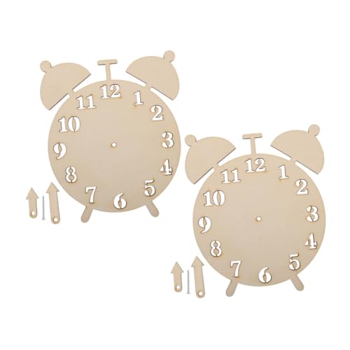 SEWOART 2 Sätze Holzuhren Diy Lernspielzeug für Teiliges mit Handbemalten Holzstücken für Eltern Junge Mädchen Aktivitäten und Frühkindliche Bildung Montessori Geeignet SEWOART 2 Sätze Holzuhren Diy Lernspielzeug für Teiliges mit Handbemalten Holzstücken für Eltern Junge Mädchen Aktivitäten und Frühkindliche Bildung Montessori Geeignet von SEWOART