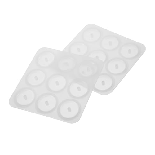 SEWOART 2 Silikonformen in Kugelform: Mit Löchern Zum Aufhängen, Rund, Kunstharz Und Epoxidharz Für 3d-perlen, Schmuck, Polymerton, Seife, Cabochon, Edelstein, Diy-bastelprojekte, von SEWOART