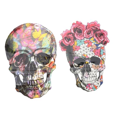 SEWOART 2 Stk. Teiliges Halloween Bügelbild Set mit Motiven Hitzebeständige Iron Transfer Patches Bunte Applikationen für Kleidung und DIY Textilien für Festtagsdeko und Persönliche von SEWOART