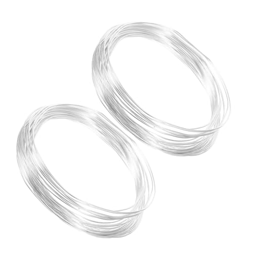 SEWOART 2 Stück Aluminium Perlendraht 1 Mm X 10 M Runde Drahtrolle Für Armbänder Und Drahtwicklungen – Anlaufgeschütztes Zubehör Zur Schmuckherstellung von SEWOART