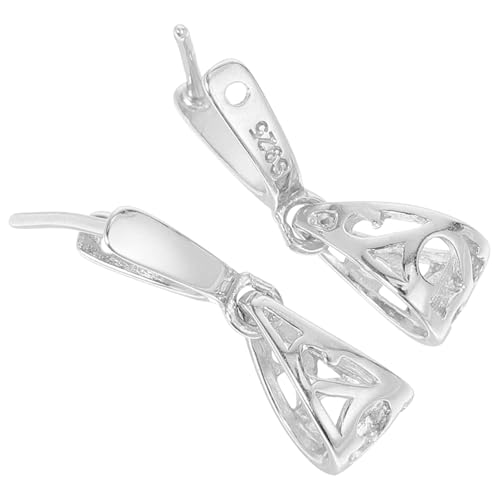 SEWOART 2 Stück Anhängerverschlüsse aus Metall Silberfarbig Mittlere Sichere Verbindung für Halsketten und Armbänder Vielseitig Einsetzbare Schmuckverbinder für DIY Schmuckherstellung SEWOART 2 Stück Anhängerverschlüsse aus Metall Silberfarbig Mittlere Sichere Verbindung für Halsketten und Armbänder Vielseitig Einsetzbare Schmuckverbinder für DIY Schmuckherstellung von SEWOART