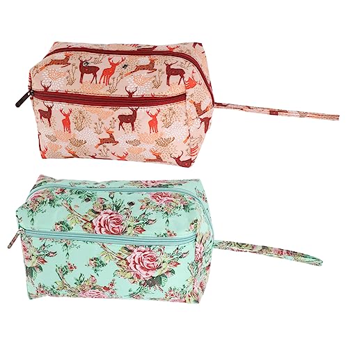 SEWOART 2 Stück Aufbewahrungstasche aus Wolle gewebesäcke verbandstasche knitting bag fleebag woven bag Garnbeutel zum Häkeln Garn zum Häkeln Tasche mit Häkelnadel Garn-Tasche Oxford-Stoff von SEWOART