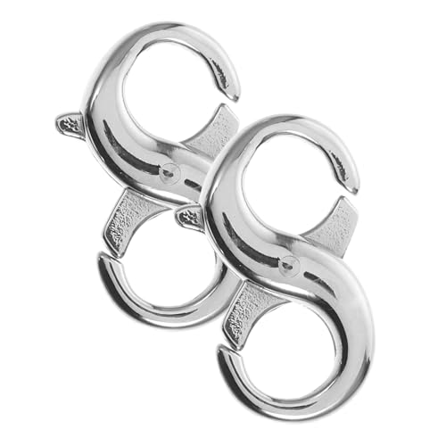 SEWOART 2 Stück DIY zubehör lobster clasp Schmuckzubehör Schmuckverbindung Halskettenzubehör Schließungen Schnalle rostfrei Halskette Karabinerverschlüsse Schmuck Biegeringe Stahl SEWOART 2 Stück DIY zubehör lobster clasp Schmuckzubehör Schmuckverbindung Halskettenzubehör Schließungen Schnalle rostfrei Halskette Karabinerverschlüsse Schmuck Biegeringe Stahl von SEWOART