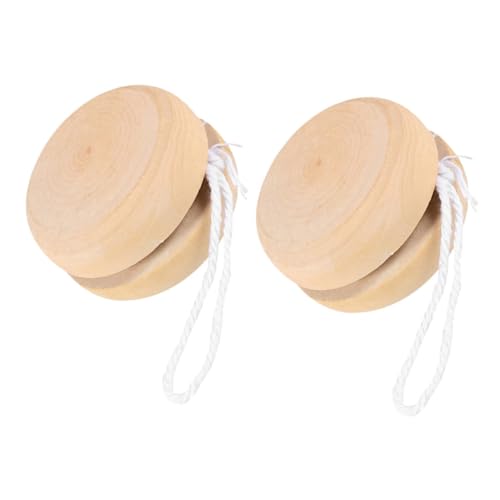 SEWOART 2 Stück Holz Yoyo für Unfertiges mit Diy Muster für Anfänger und Kreative Deko Einzigartiges Lernspielzeug für Graffiti Dekoration SEWOART 2 Stück Holz Yoyo für Unfertiges mit Diy Muster für Anfänger und Kreative Deko Einzigartiges Lernspielzeug für Graffiti Dekoration von SEWOART