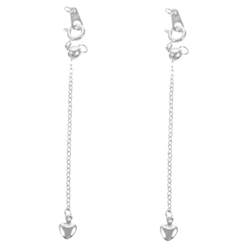 SEWOART 2 Stück Kettenverlängerung mit Karabinerverschluss aus Kupfer Teiliges Verstellbare Schmuckverlängerung für Halsketten und Armbänder Langlebig Elegant für Damen und Herren DIY SEWOART 2 Stück Kettenverlängerung mit Karabinerverschluss aus Kupfer Teiliges Verstellbare Schmuckverlängerung für Halsketten und Armbänder Langlebig Elegant für Damen und Herren DIY von SEWOART