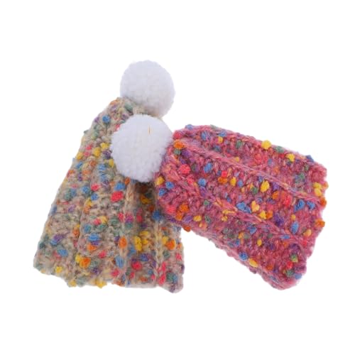 SEWOART 2 Stück Miniatur Strickmützen für Puppen Winzige DIY Wollmützen Rosa und Beige Handgestrickte Mini Hüte für Puppenhaus Dekoration und Kuscheltiere Durchmesser SEWOART 2 Stück Miniatur Strickmützen für Puppen Winzige DIY Wollmützen Rosa und Beige Handgestrickte Mini Hüte für Puppenhaus Dekoration und Kuscheltiere Durchmesser von SEWOART