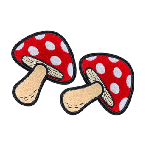 SEWOART 2 Stück Pilz Stickerei Stoff Aufkleber Stickerei-stoff-patch Bügelstoffflecken Niedlicher Cartoon-patch Bestickter Stoffaufnäher Eisen Auf Stickereien Pilzfad Heißschmelzkleber SEWOART 2 Stück Pilz Stickerei Stoff Aufkleber Stickerei-stoff-patch Bügelstoffflecken Niedlicher Cartoon-patch Bestickter Stoffaufnäher Eisen Auf Stickereien Pilzfad Heißschmelzkleber von SEWOART