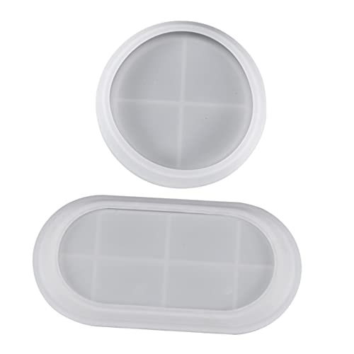 SEWOART 2 Stück Silikonform Tablett Teilig Oval und Rechteck DIY Epoxidharz Gießform Langlebig Silikonmaterial für Kreative Bastelprojekte und Vielseitige Aufbewahrungsschalen SEWOART 2 Stück Silikonform Tablett Teilig Oval und Rechteck DIY Epoxidharz Gießform Langlebig Silikonmaterial für Kreative Bastelprojekte und Vielseitige Aufbewahrungsschalen von SEWOART