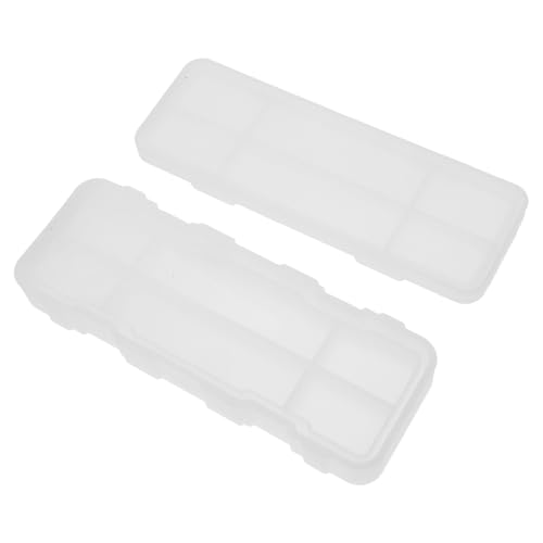 SEWOART 2 Stück Silikonform für Stiftehalter Teiliges Flexible DIY Gießform für Aufbewahrungsbox für Kreative Projekte mit Epoxidharz Sicher und Langlebig SEWOART 2 Stück Silikonform für Stiftehalter Teiliges Flexible DIY Gießform für Aufbewahrungsbox für Kreative Projekte mit Epoxidharz Sicher und Langlebig von SEWOART
