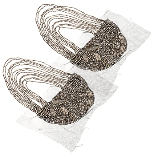 SEWOART 2 Stück Teiliges Damen Schulterepauletten mit Quasten und Perlen Vintage Broschen für Kostüme Diy Kleidung Schmuck Abzeichen für Halloween Bühnenauftritte Schuluniformen Armklappen SEWOART 2 Stück Teiliges Damen Schulterepauletten mit Quasten und Perlen Vintage Broschen für Kostüme Diy Kleidung Schmuck Abzeichen für Halloween Bühnenauftritte Schuluniformen Armklappen von SEWOART