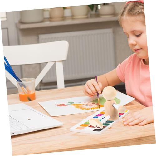SEWOART 2 Stück Teiliges Holzfiguren zum Bemalen Glatte Oberfläche Handgefertigt DIY Kinderspielzeug Ungiftig Langlebig Bastelset für Erwachsene SEWOART 2 Stück Teiliges Holzfiguren zum Bemalen Glatte Oberfläche Handgefertigt DIY Kinderspielzeug Ungiftig Langlebig Bastelset für Erwachsene von SEWOART
