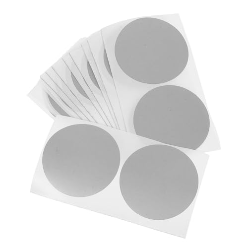 SEWOART 20 Blatt Rund Rubbelaufkleber mit Stark Deckender Metallschicht Selbstklebend Transparentem Schutzfilm für DIY Tombola Partyspiele Geburtstage und Teambuilding Einfache Anwendung von SEWOART