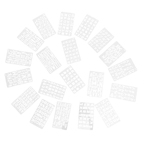 SEWOART 20 Blatt Wiederverwendbare Buchstabenschablonen DIY Sprühmalerei Schablonen für Bastelprojekte Geeignet für Mehr von SEWOART