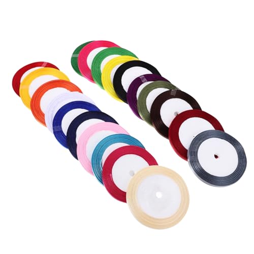 SEWOART 20 Rollen DIY Satinband Blumen Geschenkverpackungsband Gemischte Farben Bündel Dickes Band Abschlussball Satinband Zum Verpacken Buntes Band Herbst Weihnachtsband Geschenkband SEWOART 20 Rollen DIY Satinband Blumen Geschenkverpackungsband Gemischte Farben Bündel Dickes Band Abschlussball Satinband Zum Verpacken Buntes Band Herbst Weihnachtsband Geschenkband von SEWOART