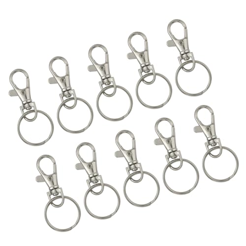 SEWOART 20 Sätze Teiliges Großer Abnehmbarer Metall Lobster Karabiner mit Starkem Federmechanismus und Schlüsselringen Langlebige Schlüsselanhänger für Schlüssel Anhänger und von SEWOART
