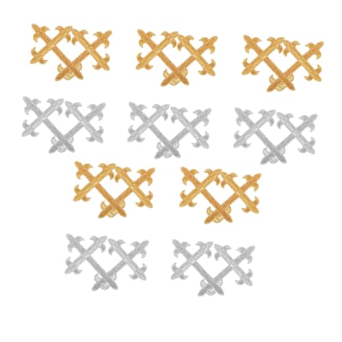 SEWOART 20 Stück Bestickte Kreuz Aufnäher zum Aufbügeln Goldene und Silberne Applikationen Einfache Bügelanbringung Vielseitig für Baumwolle Leinen Jeans für DIY Kleidung Jacken Rucksäcke SEWOART 20 Stück Bestickte Kreuz Aufnäher zum Aufbügeln Goldene und Silberne Applikationen Einfache Bügelanbringung Vielseitig für Baumwolle Leinen Jeans für DIY Kleidung Jacken Rucksäcke von SEWOART