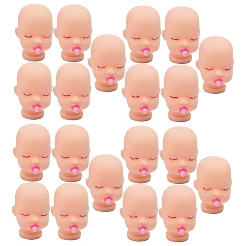 SEWOART 20 Stück DIY Puppenköpfe Teiliges Handgemachte Schlüsselanhänger für Kreative Bastelprojekte Leicht und Sicher für Puppenhaus Perfektes Zubehör für DIY Fans von SEWOART