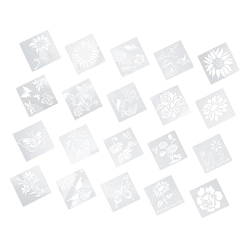SEWOART 20 Stück Malerei Gravurvorlage Schablone Bastelzeichnungsvorlage Kind Für Schmetterling Diy-wandmalerei-vorlage Hohle Zeichnungsvorlage Diy Liefert Malvorlagen Plastik Weiß SEWOART 20 Stück Malerei Gravurvorlage Schablone Bastelzeichnungsvorlage Kind Für Schmetterling Diy-wandmalerei-vorlage Hohle Zeichnungsvorlage Diy Liefert Malvorlagen Plastik Weiß von SEWOART