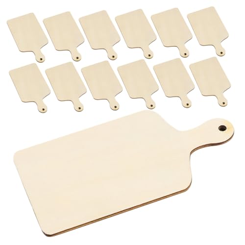 SEWOART 20 Stück Mini Holzschneidebretter Unbehandelt Bastelplatten für Diy Kreative Lernaktivitäten Vielseitige Verwendung für Familiengestaltung von SEWOART