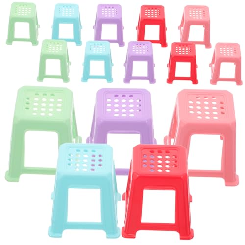 SEWOART 20 Stück Mini Staffelei Füße Risers Stabile Kunststoff Miniatur Stuhlform Leinwandhalter Flüssigkeit Malerei Zubehör Leicht zu Reinigen Tragbar für Künstler von SEWOART
