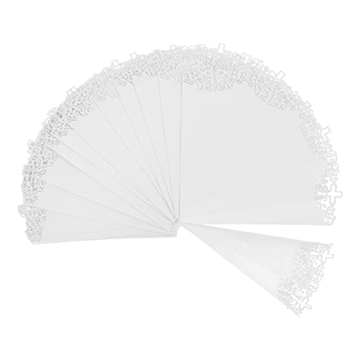 SEWOART 20 Stück Papierkegel Konfetti-blütenblatt- Hochzeitsdekorationen Hohle Kreuz-blütenblatt-papierkegel Für Christliche Veranstaltungen SEWOART 20 Stück Papierkegel Konfetti-blütenblatt- Hochzeitsdekorationen Hohle Kreuz-blütenblatt-papierkegel Für Christliche Veranstaltungen von SEWOART