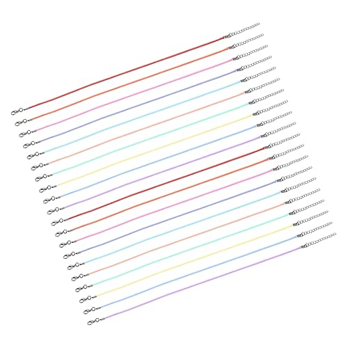SEWOART 20 Stück Pulloverkettenanhänger Kordel Für Halskette Schmuck Elastischer Faden Für Armbänder Verpackung Herstellung Halskette Armband Kordel Wachslinie SEWOART 20 Stück Pulloverkettenanhänger Kordel Für Halskette Schmuck Elastischer Faden Für Armbänder Verpackung Herstellung Halskette Armband Kordel Wachslinie von SEWOART