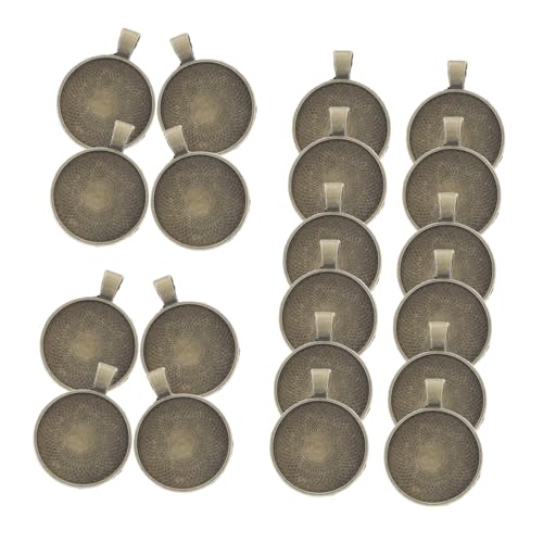SEWOART 20 Stück Runde Anhänger Basis Tray für DIY Schmuckherstellung Metallrahmen für Schmuck mit Cabochons und Fotos Vielseitige Bastelzubehör für Kreative Projekte SEWOART 20 Stück Runde Anhänger Basis Tray für DIY Schmuckherstellung Metallrahmen für Schmuck mit Cabochons und Fotos Vielseitige Bastelzubehör für Kreative Projekte von SEWOART
