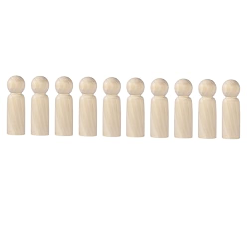 SEWOART 20 Stück Teiliges DIY Holzfiguren für Jungen und Mädchen Kreative Malspielzeuge und Handwerksdekoration Unbemalte Holzpuppen für Bastelprojekte Fördert Kreativität und Motorische von SEWOART