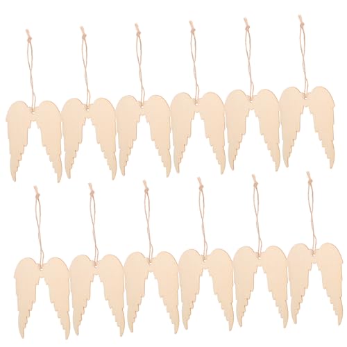 SEWOART 20 Stück Teiliges Engelsholzanhänger Unbemalte Holzflügel mit Loch und Kordel Langlebig Vielseitig für Diy-weihnachtsdeko Party Hochzeitsornamente Kreative Bastelprojekte SEWOART 20 Stück Teiliges Engelsholzanhänger Unbemalte Holzflügel mit Loch und Kordel Langlebig Vielseitig für Diy-weihnachtsdeko Party Hochzeitsornamente Kreative Bastelprojekte von SEWOART