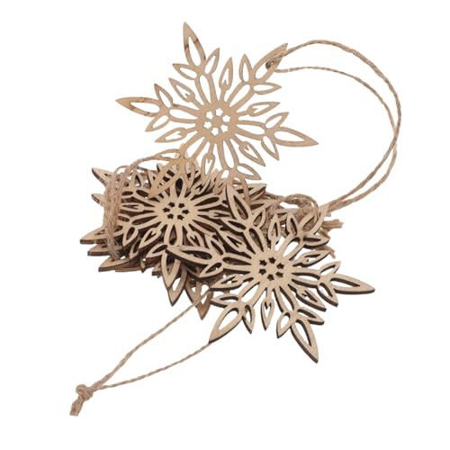 SEWOART 20 Stück Teiliges Holz-Schneeflocken zum Bemalen Robuste Wiederverwendbare Weihnachtsdeko Leere Holzanhänger für DIY Basteln Personalisierbare Winter-Ornamente für Baum Kranz SEWOART 20 Stück Teiliges Holz-Schneeflocken zum Bemalen Robuste Wiederverwendbare Weihnachtsdeko Leere Holzanhänger für DIY Basteln Personalisierbare Winter-Ornamente für Baum Kranz von SEWOART