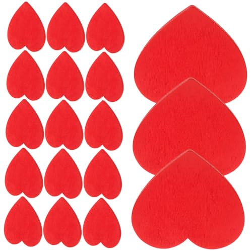 SEWOART 20 Stück Teiliges Rote Holzherzen Dicke Holzscheiben für DIY Bastelprojekte Glatte Oberfläche Leichte Holzstücke für Hochzeitsdeko Partyornamente und Kreative Handarbeiten SEWOART 20 Stück Teiliges Rote Holzherzen Dicke Holzscheiben für DIY Bastelprojekte Glatte Oberfläche Leichte Holzstücke für Hochzeitsdeko Partyornamente und Kreative Handarbeiten von SEWOART