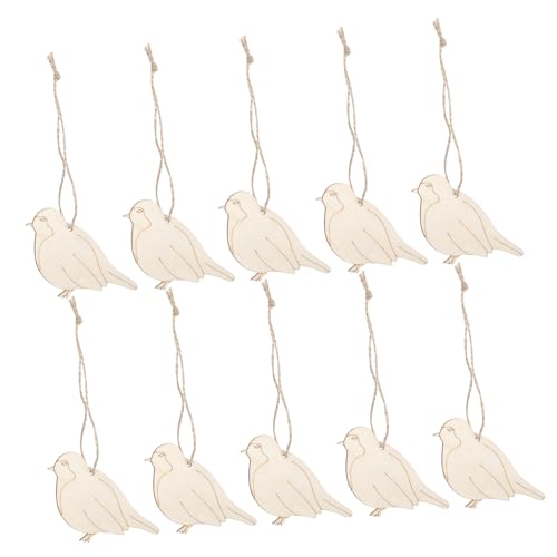 SEWOART 20 Stück Teiliges Unbemalte Holzvogelanhänger Naturbelassenem Holz DIY Bastelornamente mit Holzmaserung Vielseitig für Wohnkultur Partydeko und Kreative Handwerksprojekte SEWOART 20 Stück Teiliges Unbemalte Holzvogelanhänger Naturbelassenem Holz DIY Bastelornamente mit Holzmaserung Vielseitig für Wohnkultur Partydeko und Kreative Handwerksprojekte von SEWOART