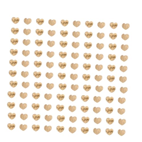SEWOART 200 Stück Liebe Holzanhänger Mini Herzform Diy Dekoration für Valentinstag Hochzeit und Kreative Holzhandwerke Holzstücke für Stimmungsvolle Deko Zuhause Geschäften und Bars von SEWOART