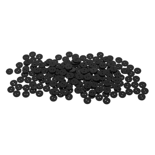 SEWOART 200 Stück Runde Schwarze Kunststoffknöpfe Flach mit Löchern Vielseitig zum Nähen und Basteln für Hemden Jacken DIY Kleidung und Handwerksprojekte SEWOART 200 Stück Runde Schwarze Kunststoffknöpfe Flach mit Löchern Vielseitig zum Nähen und Basteln für Hemden Jacken DIY Kleidung und Handwerksprojekte von SEWOART
