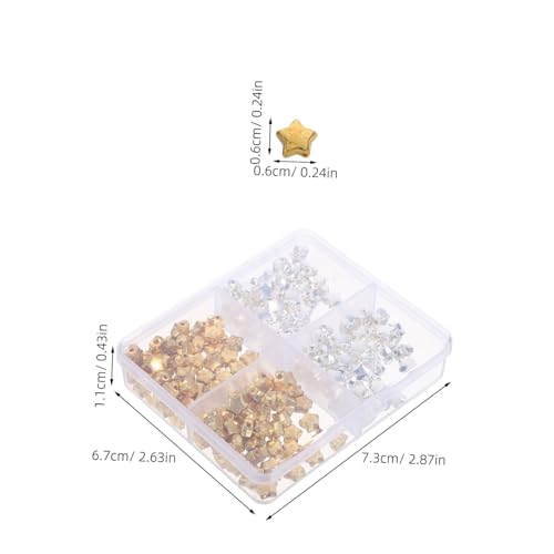 SEWOART 200 Stück Sternförmige Spacer Perlen mit Großem Loch für Diy Schmuck Kunststoff Fünf Punkte Anhänger Leicht zu Fädelnde Perlen für Armbänder Halsketten Bastelbedarf SEWOART 200 Stück Sternförmige Spacer Perlen mit Großem Loch für Diy Schmuck Kunststoff Fünf Punkte Anhänger Leicht zu Fädelnde Perlen für Armbänder Halsketten Bastelbedarf von SEWOART