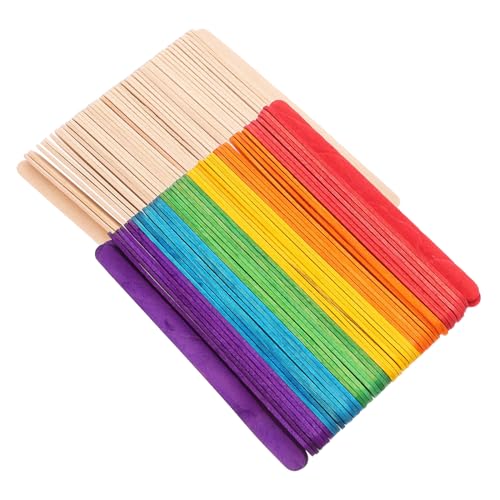 SEWOART 200 Stück Teiliges Bunte Holzstäbchen Langlebige Natur Holz Craft Sticks Vielseitig für DIY Bastelprojekte Kunst im Haushalt und Schule Farbenfrohe Eisstiele zum Basteln Robust SEWOART 200 Stück Teiliges Bunte Holzstäbchen Langlebige Natur Holz Craft Sticks Vielseitig für DIY Bastelprojekte Kunst im Haushalt und Schule Farbenfrohe Eisstiele zum Basteln Robust von SEWOART