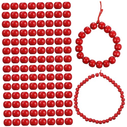 SEWOART 200Stücke Große Holzperlen Runde Schmuckperlen mit Großen Löchern für Einfaches Fädeln für DIY Armbänder Makramee Projekte und Wohnkultur SEWOART 200Stücke Große Holzperlen Runde Schmuckperlen mit Großen Löchern für Einfaches Fädeln für DIY Armbänder Makramee Projekte und Wohnkultur von SEWOART