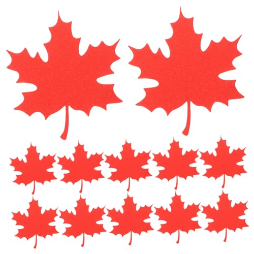 SEWOART 20Stücke Glitzer Ahornblätter Herbst Dekoration Papier für Thanksgiving Handgefertigte Ahornblatt Ausschnitte für Wanddekoration und Partys von SEWOART