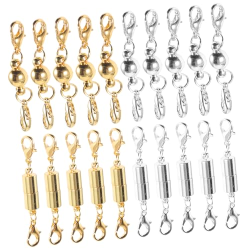 SEWOART 20Stücke Magnetische Schmuckverschlüsse für DIY Armbänder und Installieren Robust und Langlebig für Bastelprojekte von SEWOART