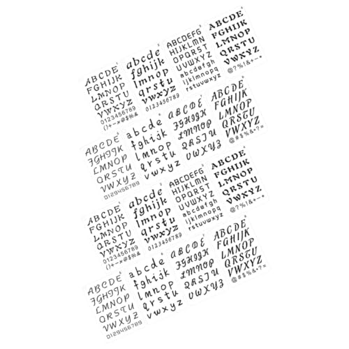 SEWOART 24 Blatt Englische Buchstaben-schablonen, Zahlen-vorlagen, Alphabet-schablonen, Symbol-Zahlen, DIY-schablonen SEWOART 24 Blatt Englische Buchstaben-schablonen, Zahlen-vorlagen, Alphabet-schablonen, Symbol-Zahlen, DIY-schablonen von SEWOART